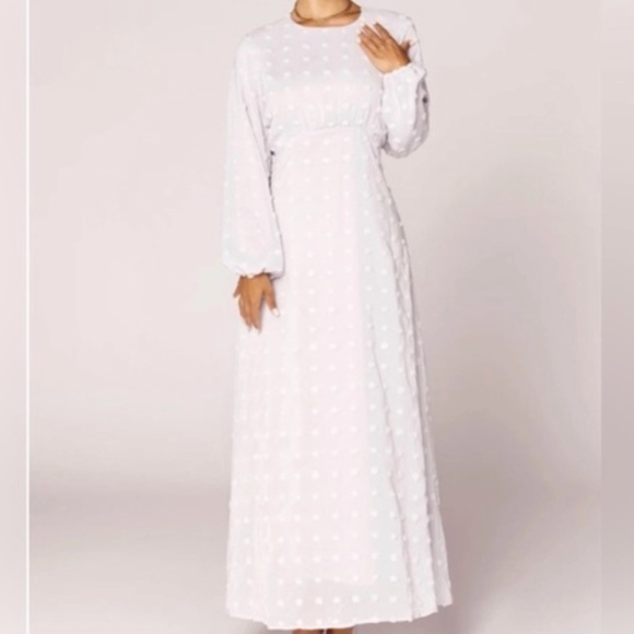 VEILED COLLECTION - Lavender Swiss Dot Maxi Dress - Picture 1 of 1